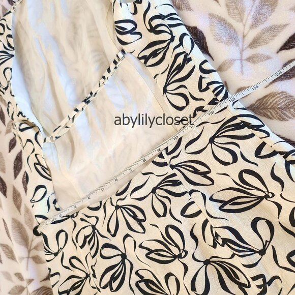 NWT Reformation Avina Linen Dress Knot Size 2 - Picture 10 of 10